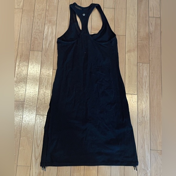 Lululemon black stretchy dress with mesh lining - Picture 2 of 7